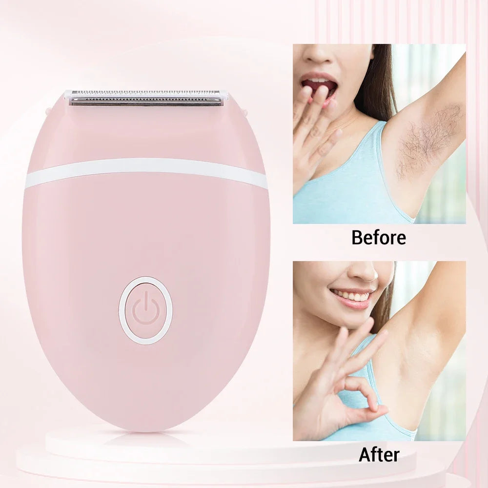 Compact Electric Women’s Shaver for Full Body Hair Removal