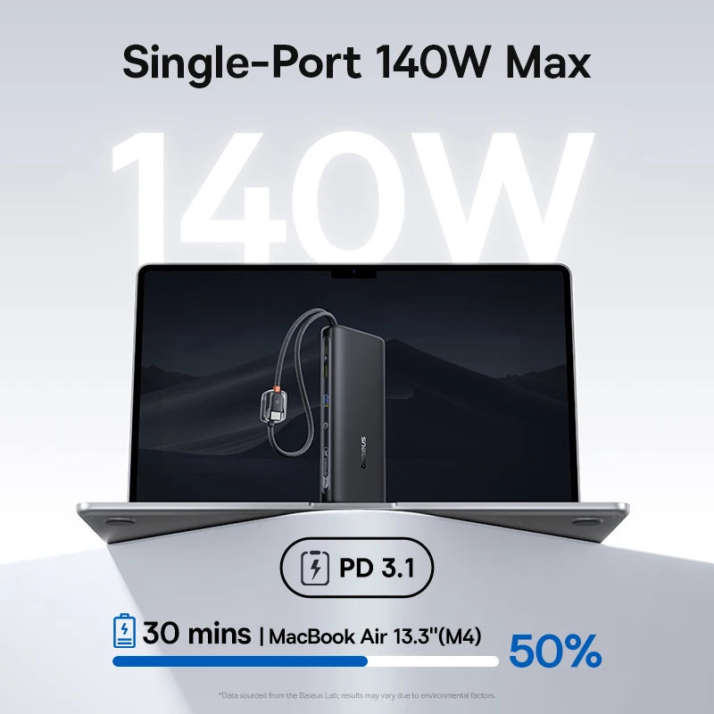 145W Fast Charging 25000mAh Power Bank with Built-in Cables - 3