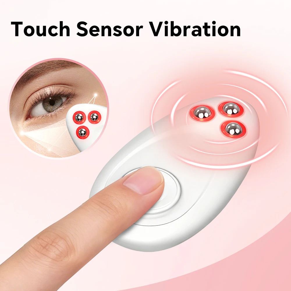 Vibration Eye Massager with Cooling Roller Balls - 8