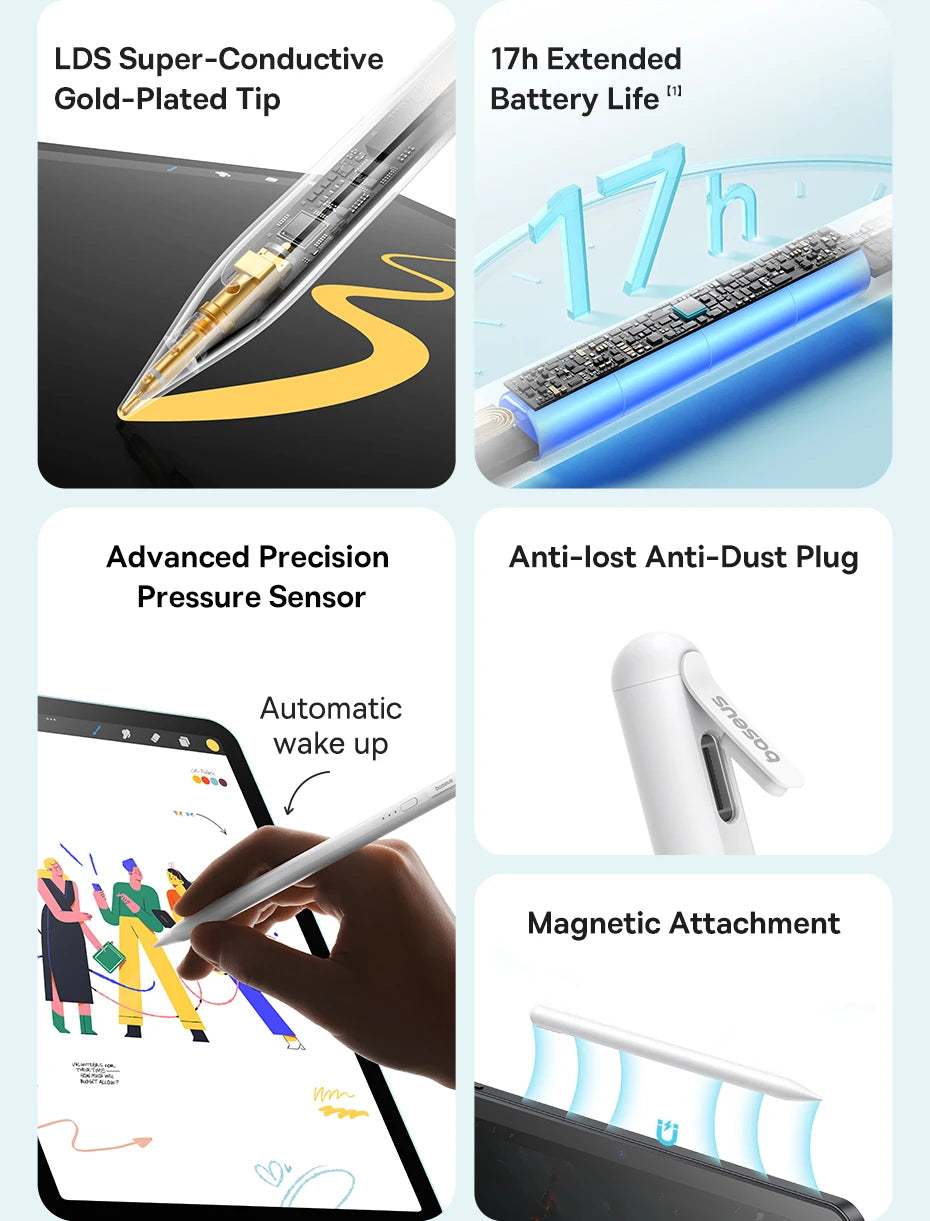 Active Stylus Pen for iPad with Tilt Sensitivity