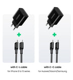20W USB-C PD Fast Wall Charger for Smartphones and Tablets