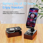 3-in-1 Foldable Phone Stand with Bluetooth Speaker & Power Bank