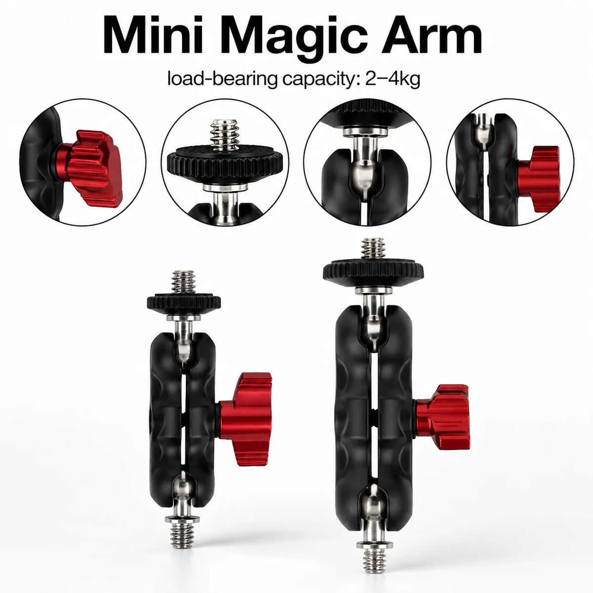 Adjustable Aluminum Magic Arm for Camera Monitors and LED Lights