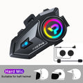 Bluetooth 6.0 Motorcycle Helmet Intercom Headset with FM Radio 500m