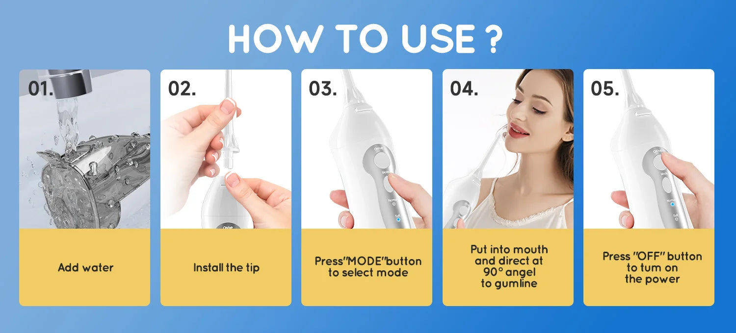 Portable Water Flosser and Electric Toothbrush Oral Care Set - 12