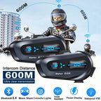 Bluetooth 5.4 Motorcycle Helmet Intercom Headset