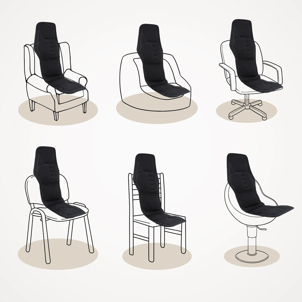 Full-Body Electric Heated Massage Chair Cushion