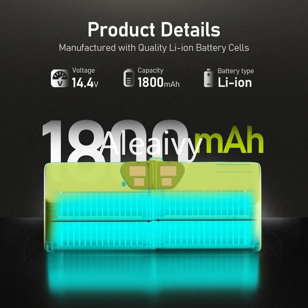 Replacement Lithium-Ion Battery for Roomba 600, 700, 800 & 900 Series