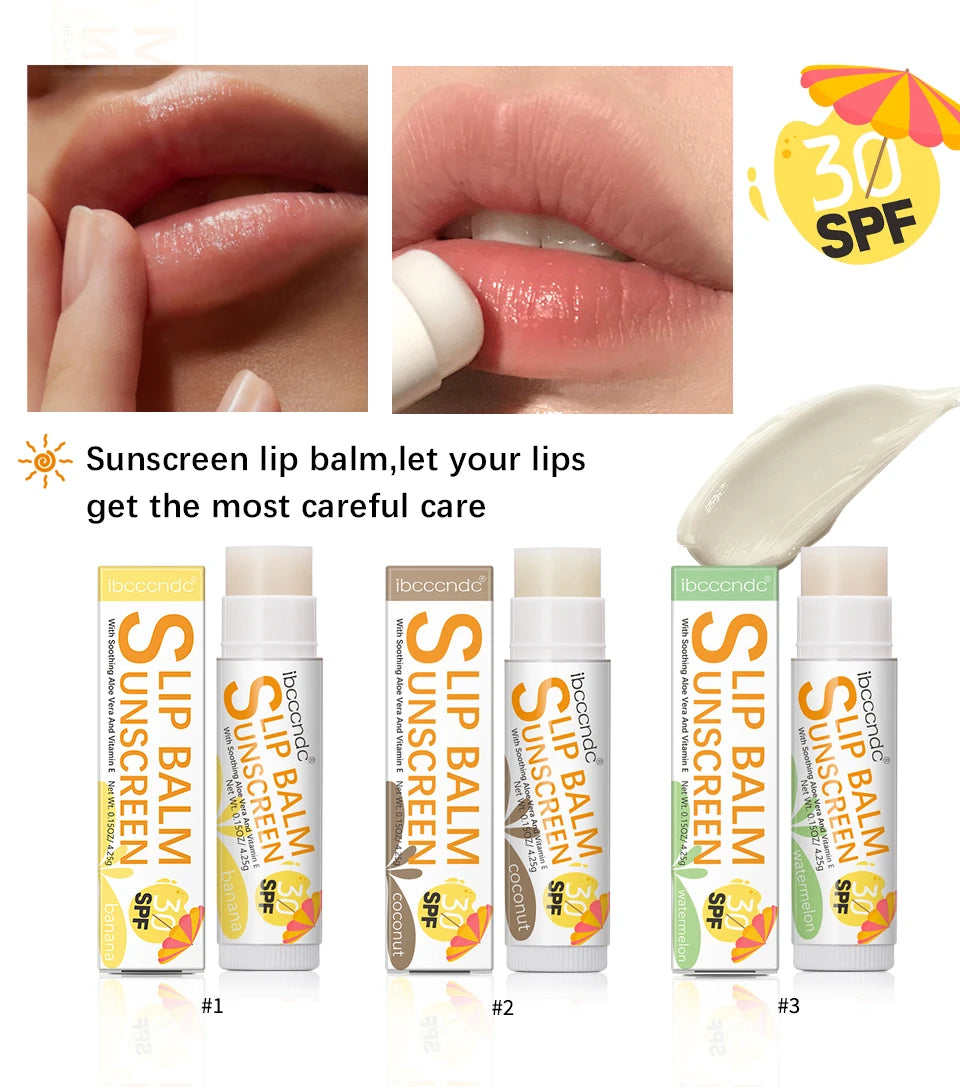 SPF 30 Sunscreen Moisturizing Lip Balm for UV Protection