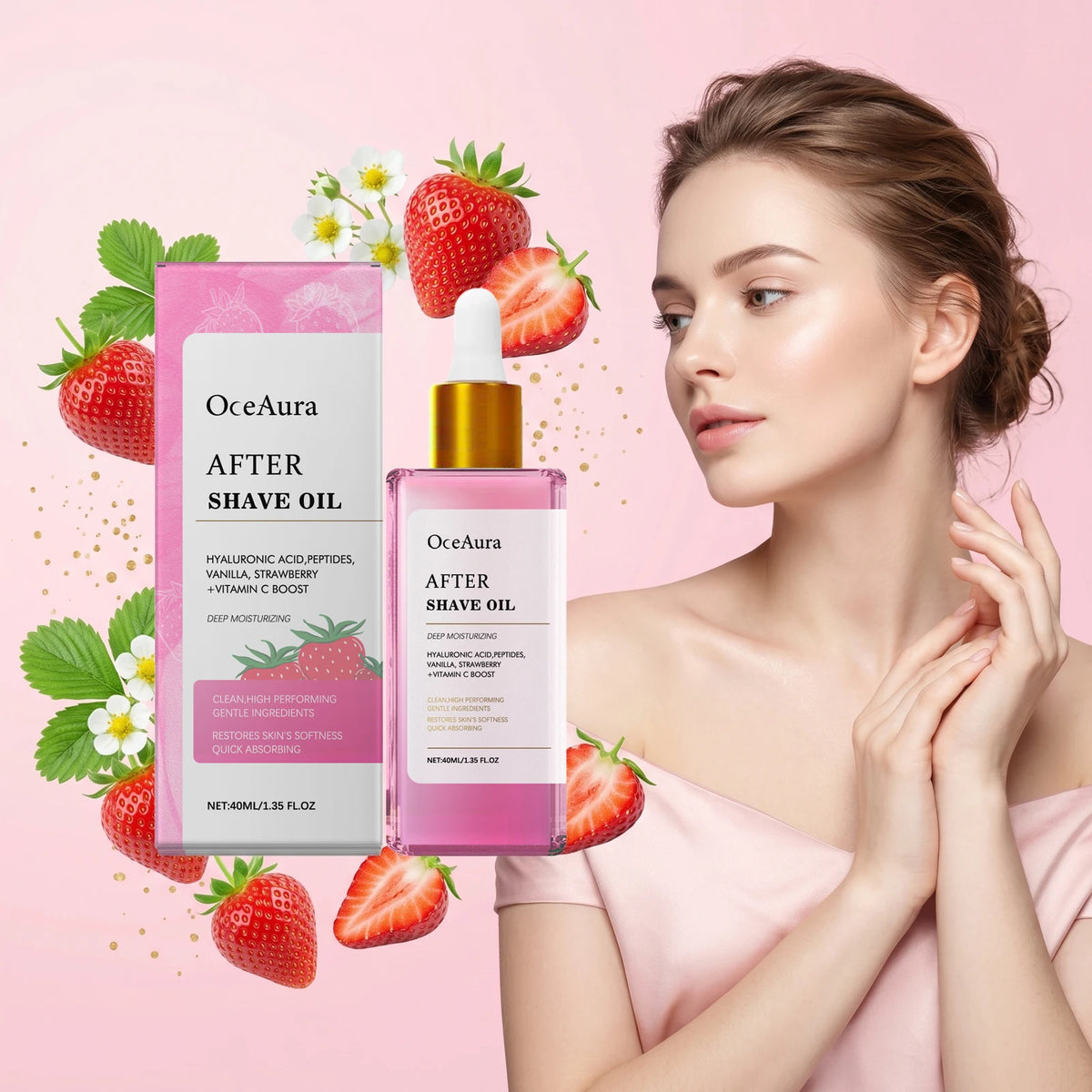 Soothing Strawberry After Shave Oil for Women