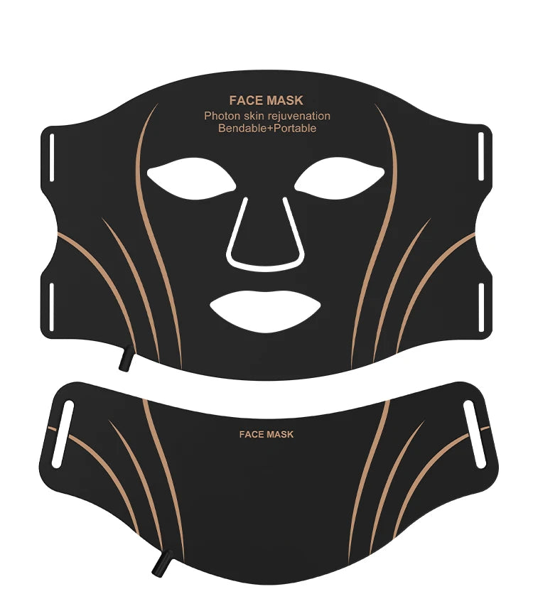 7-Color LED Face and Neck Light Therapy Mask