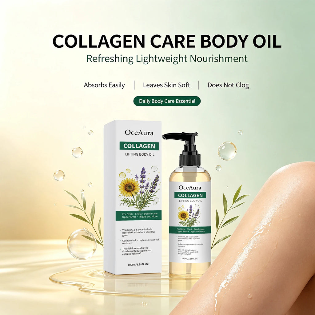 Collagen Nourishing Body Oil for Dry and Rough Skin