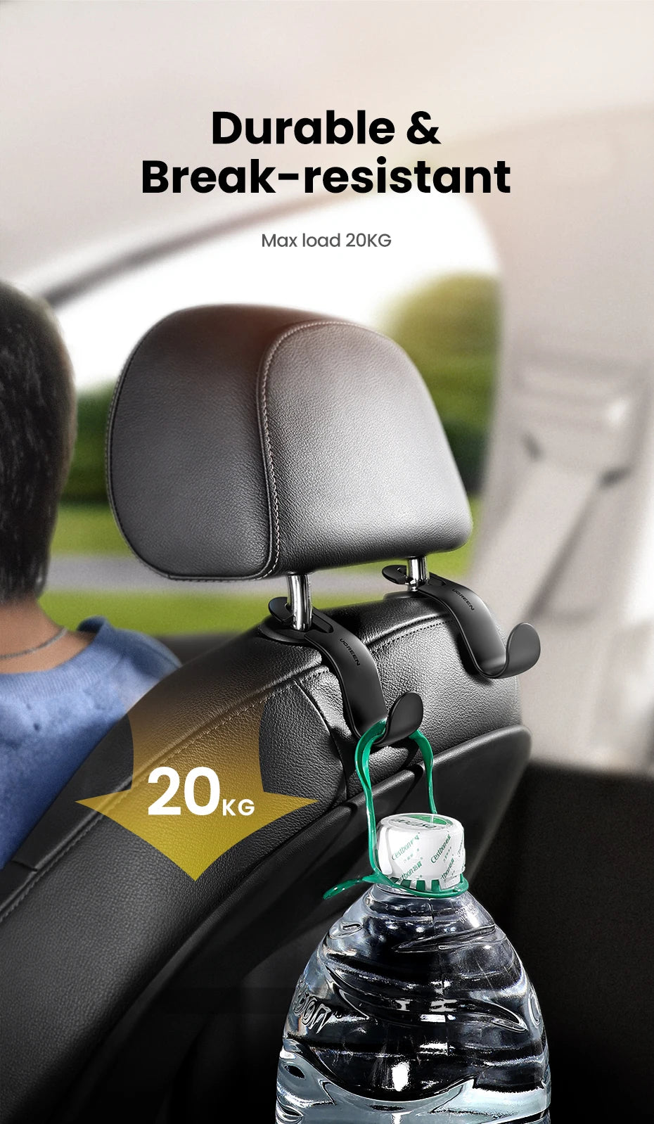 Adjustable Car Backseat Headrest Storage Hook - 12