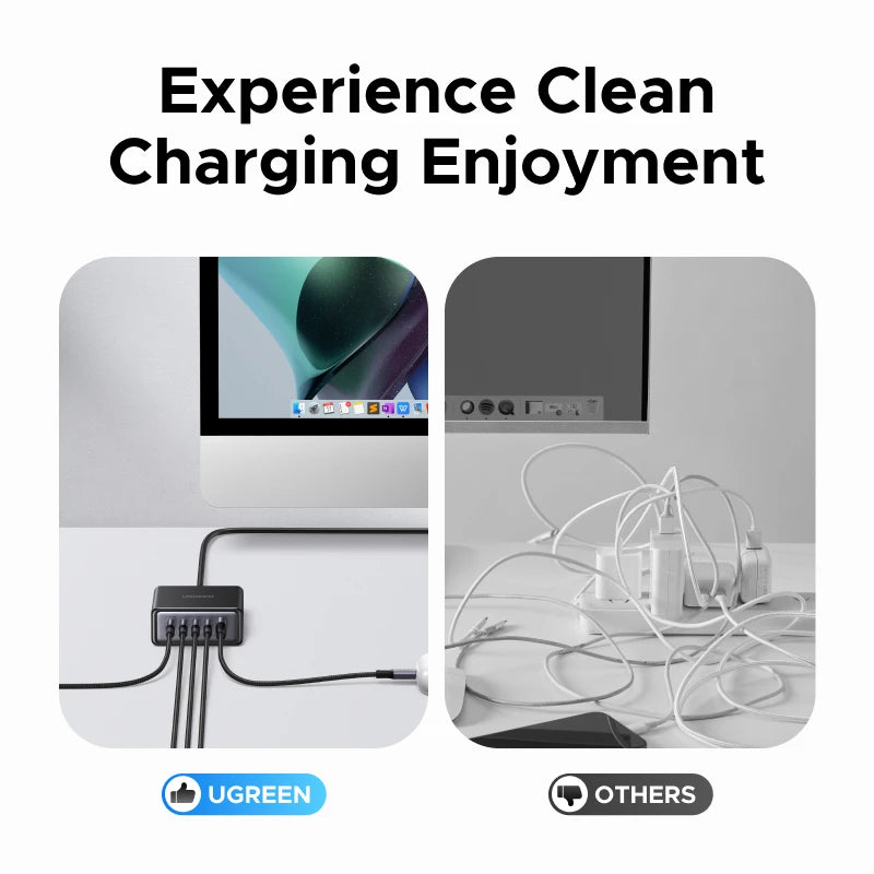 65W GaN 5-Port USB-C Desktop Fast Charger - 6