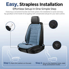 Heated Faux Lambswool Car Seat Cushion for Winter