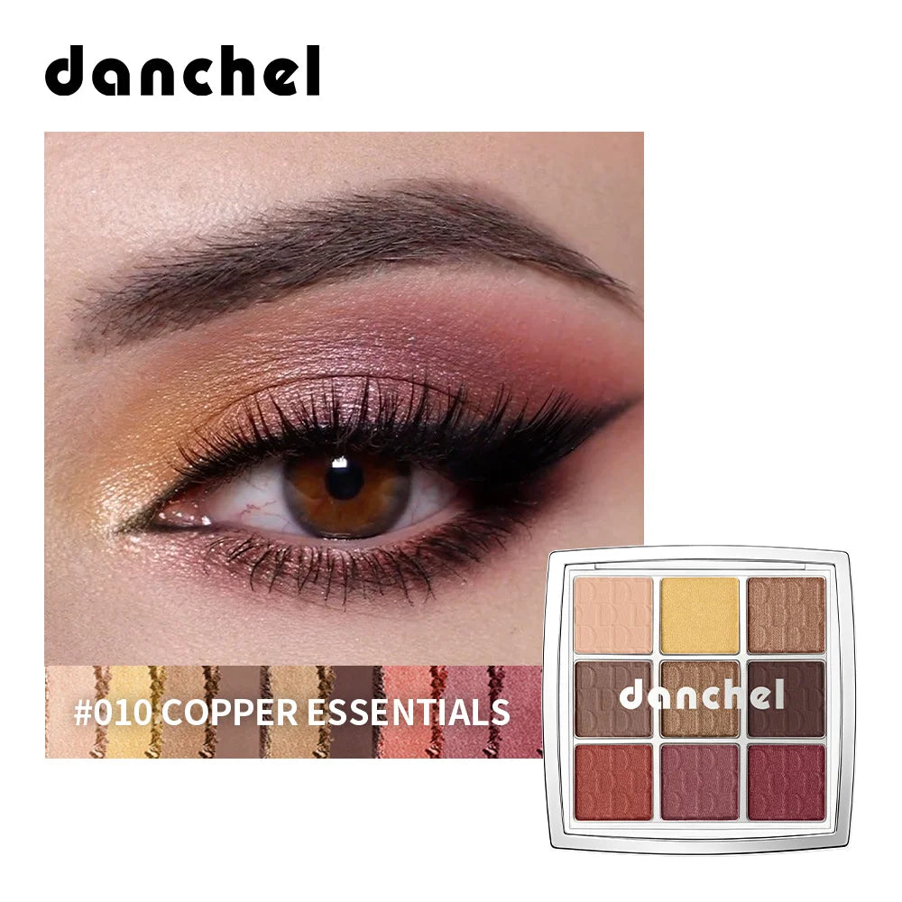 9-Color Professional Matte and Shimmer Eyeshadow Palette