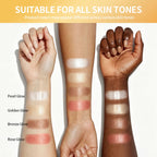 4-Color Highlighting and Contouring Face Makeup Palette
