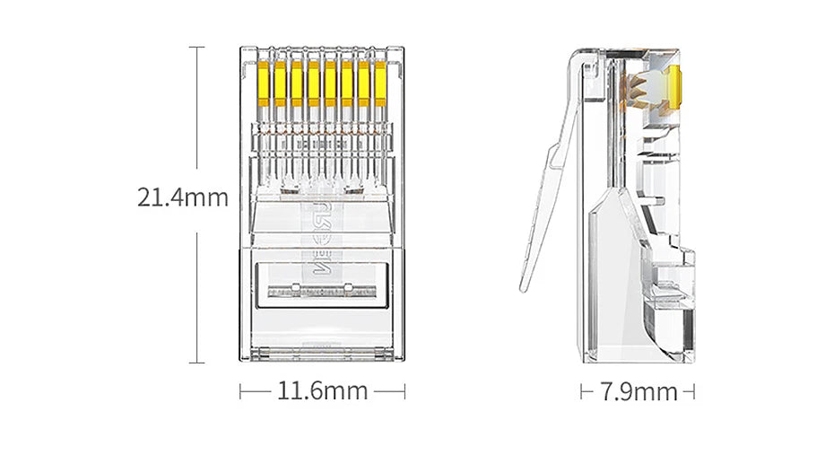 Cat 6 RJ45 Ethernet Network Cable Connector Plugs