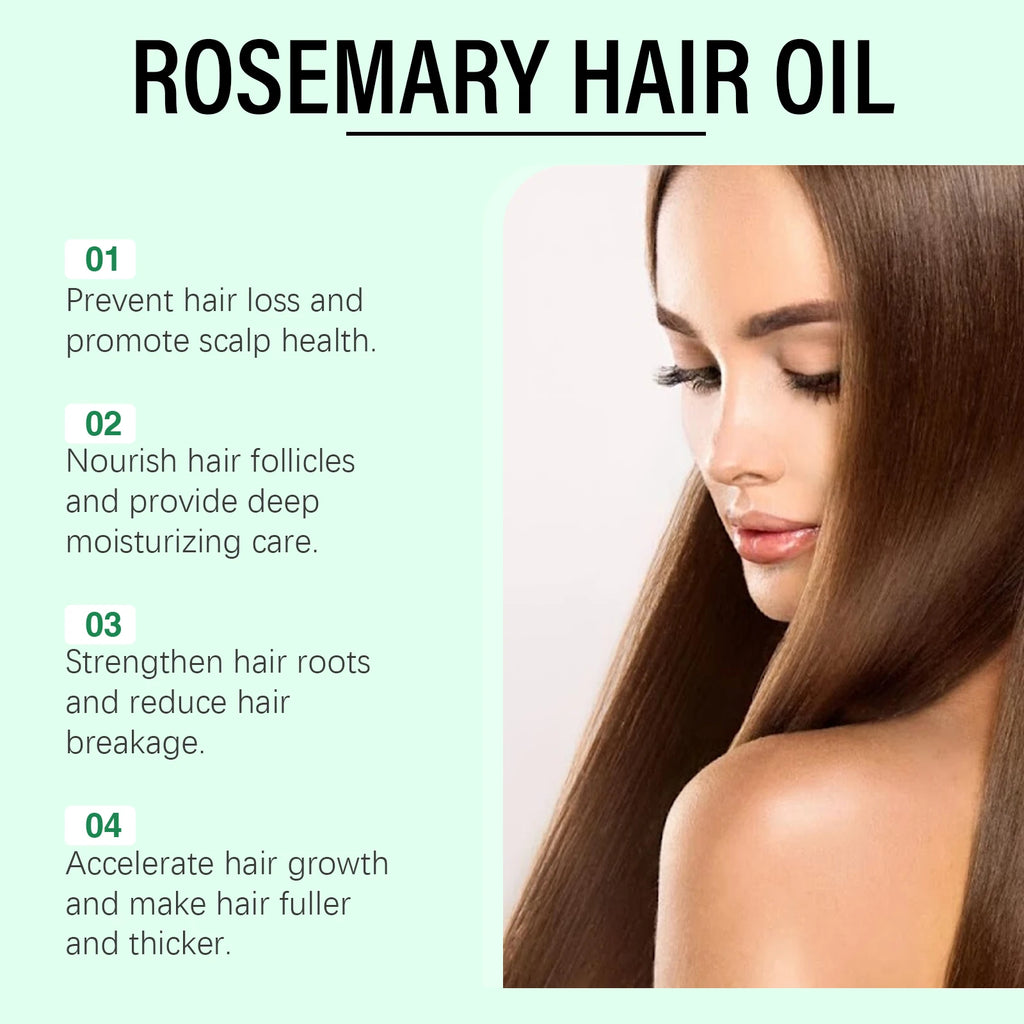 Rosemary Hair Growth Oil for Thinning Hair and Scalp Treatment