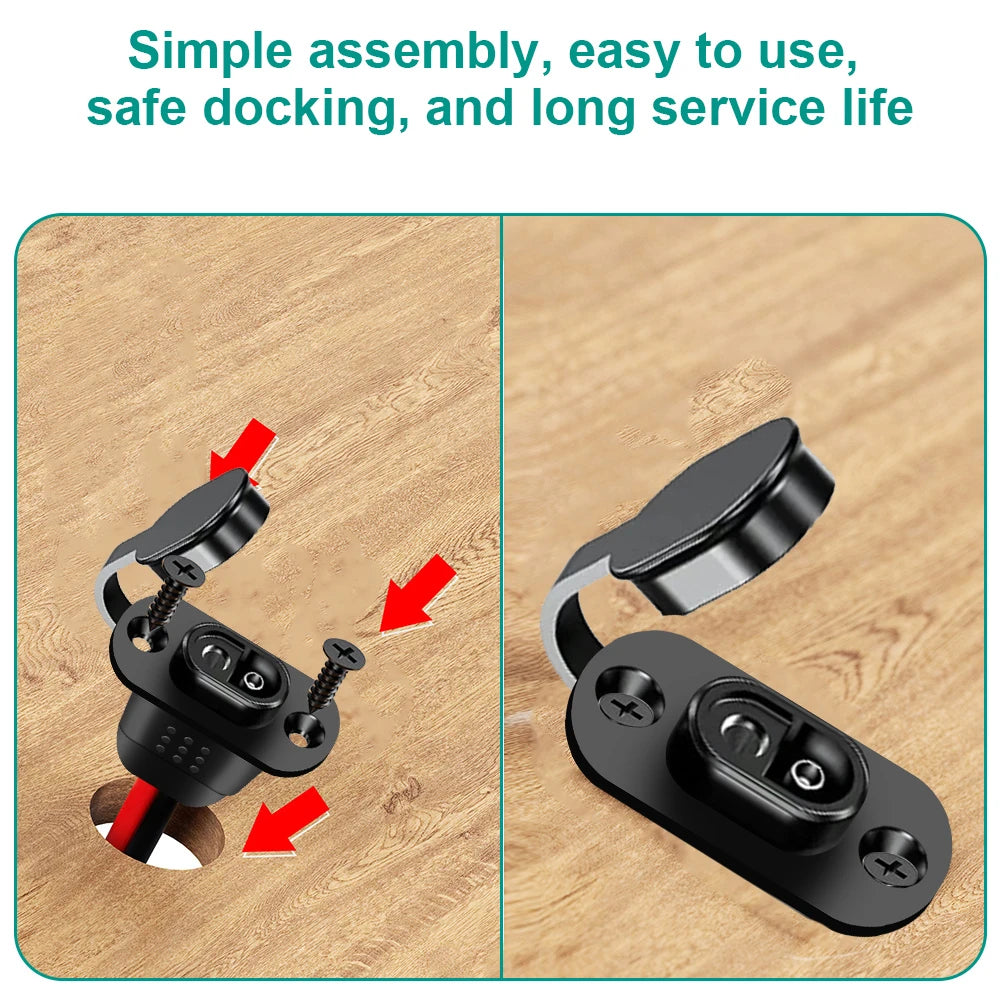 SAE Power Extension Cable with Panel Mount Female Socket - 11