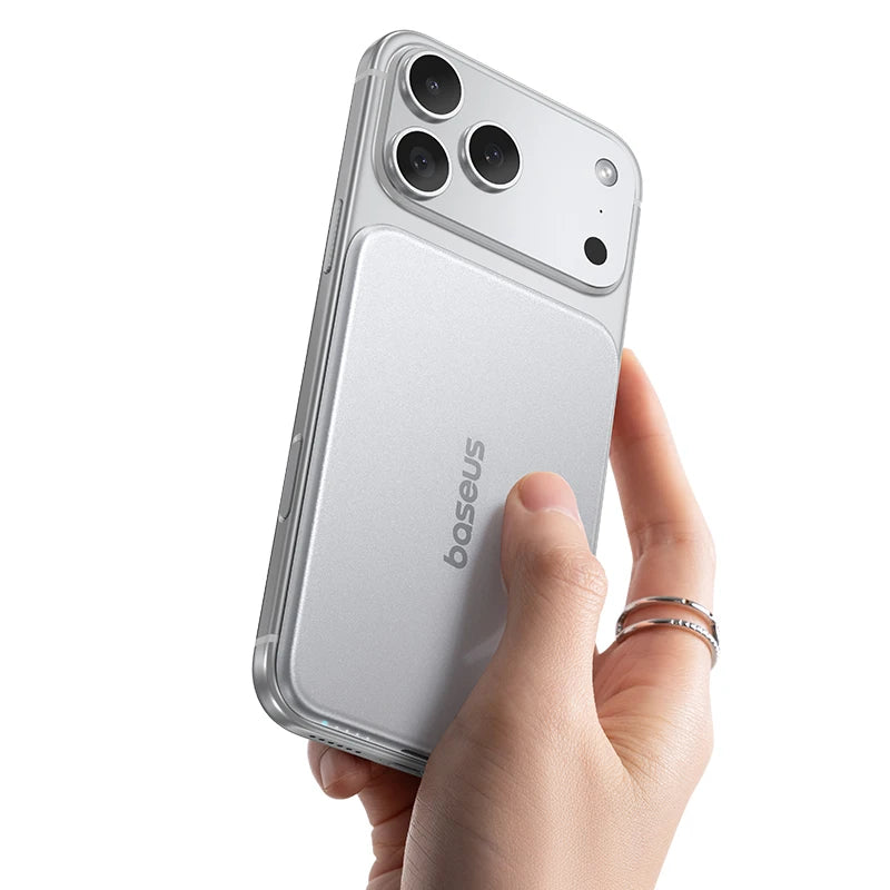 5000mAh Ultra-Slim Magnetic Wireless Power Bank for Smartphones
