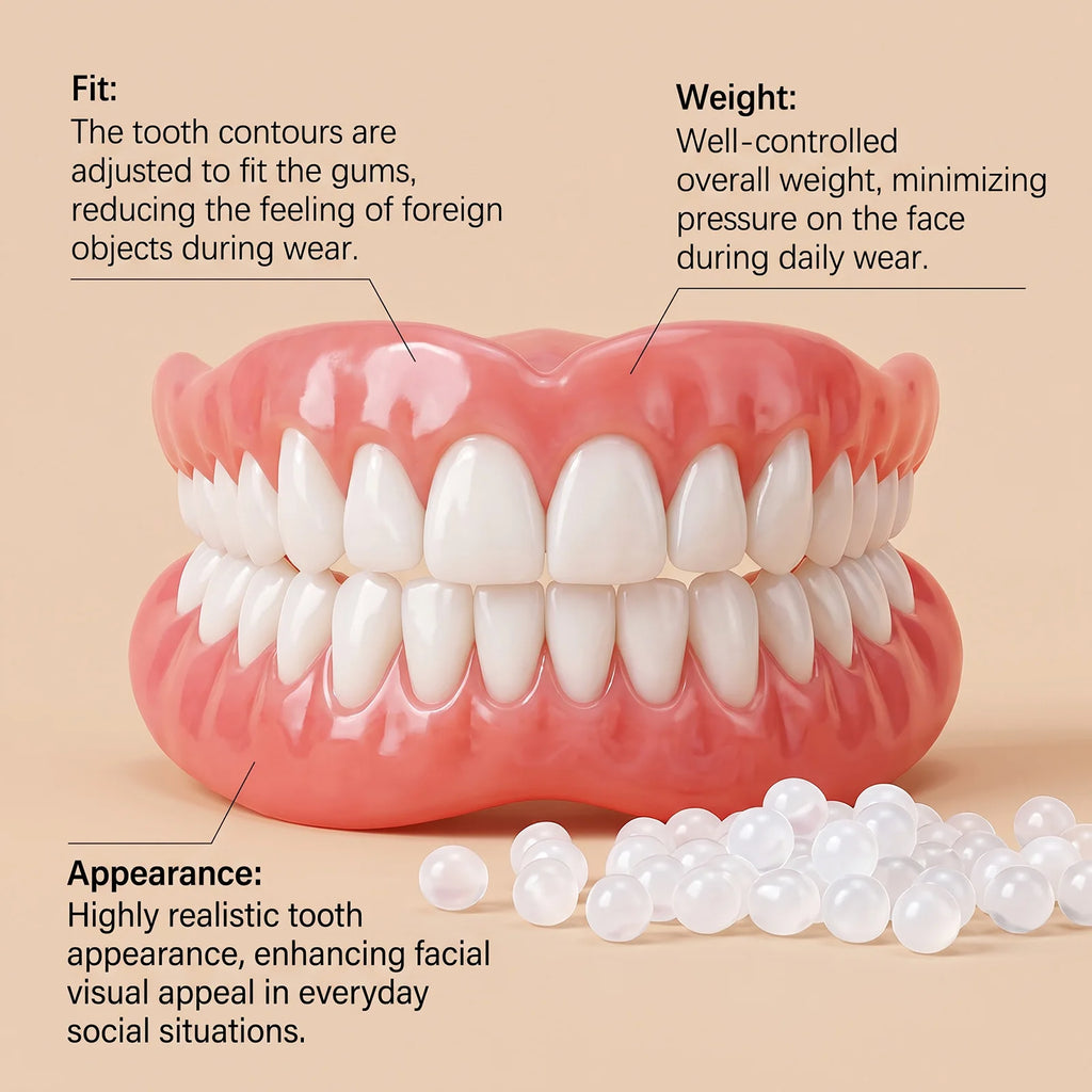 Comfort Fit Silicone Cosmetic Veneer Teeth Set