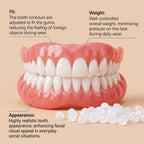 Comfort Fit Silicone Cosmetic Veneer Teeth Set
