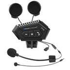 BT-12S Bluetooth 5.0 Motorcycle Helmet Headset with Dual Microphones