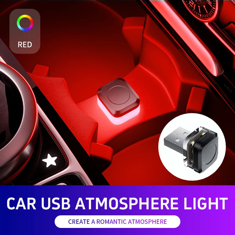 5V USB LED Mini Ambient Atmosphere Light for Car Home and Office