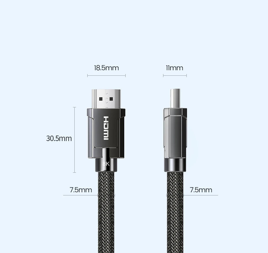 8K 60Hz Ultra High-Speed HDMI 2.1 Cable for Gaming and Home Theater - 22