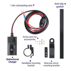 Motorcycle 100W Bidirectional USB Charger with Voltmeter and Switch