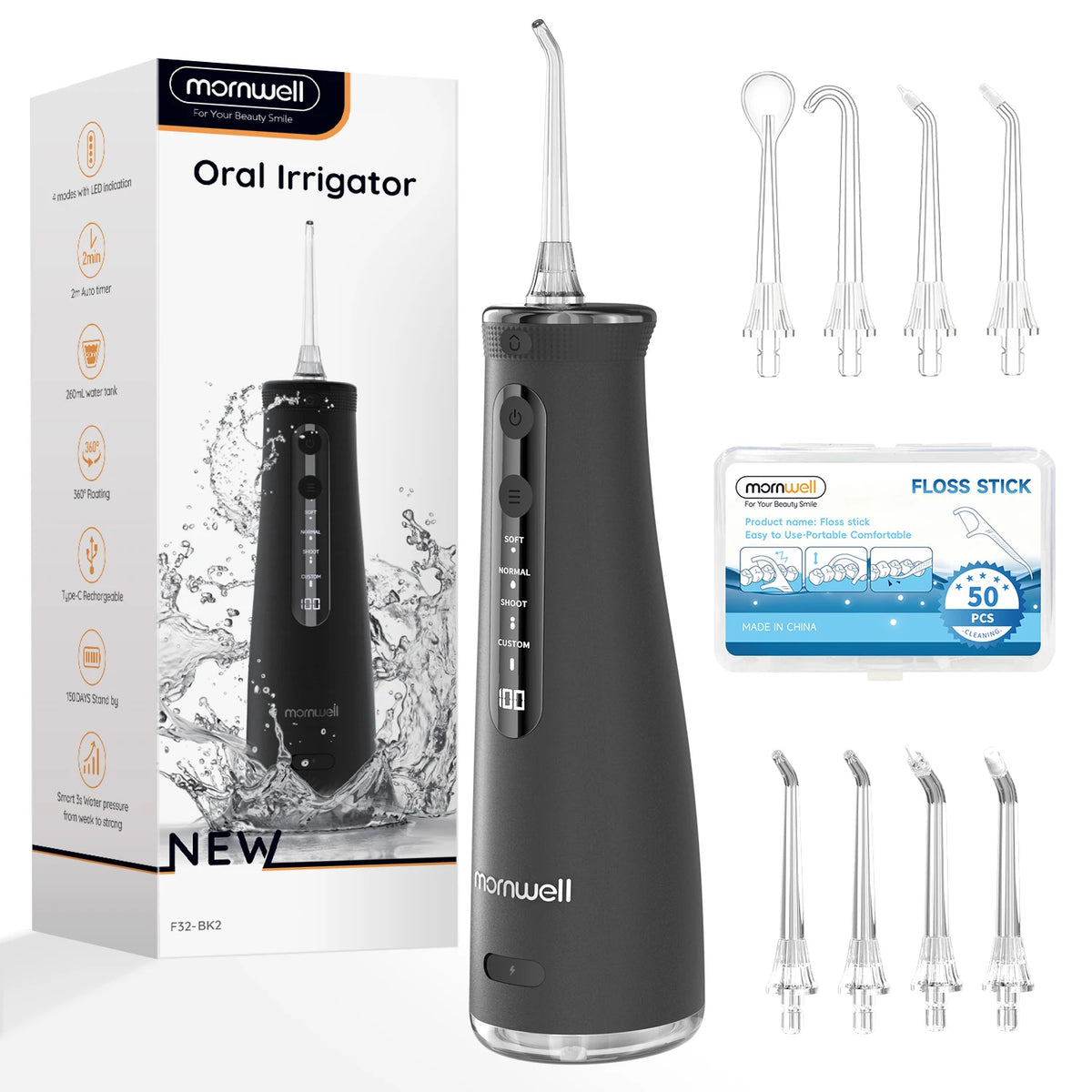 Portable Electric Water Flosser for Teeth Cleaning