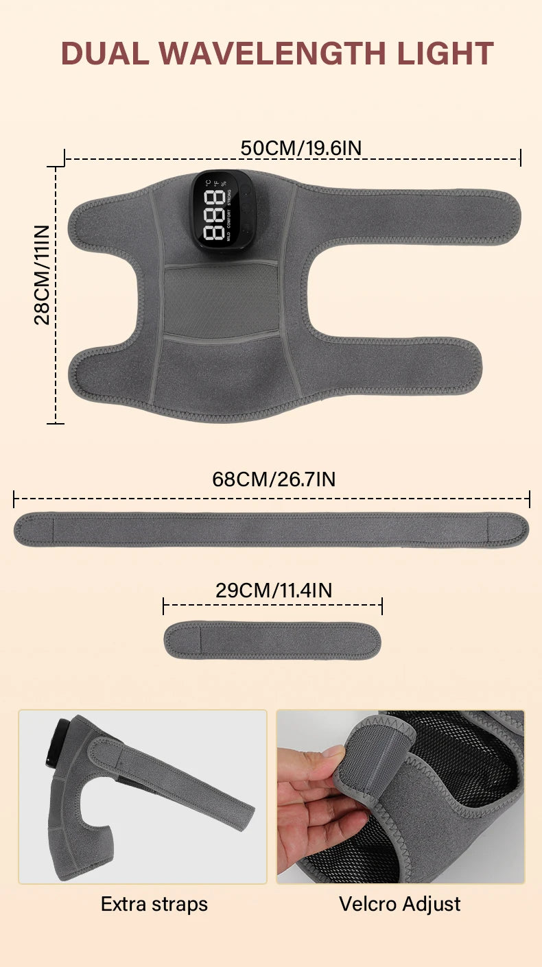 3-in-1 Cordless Vibration Knee, Shoulder and Elbow Massager