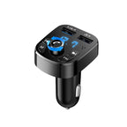 Bluetooth 5.0 FM Transmitter Car Radio Kit with Type C and Dual USB