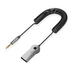 Bluetooth 5.0 USB to 3.5mm Aux Audio Receiver Transmitter Car Kit
