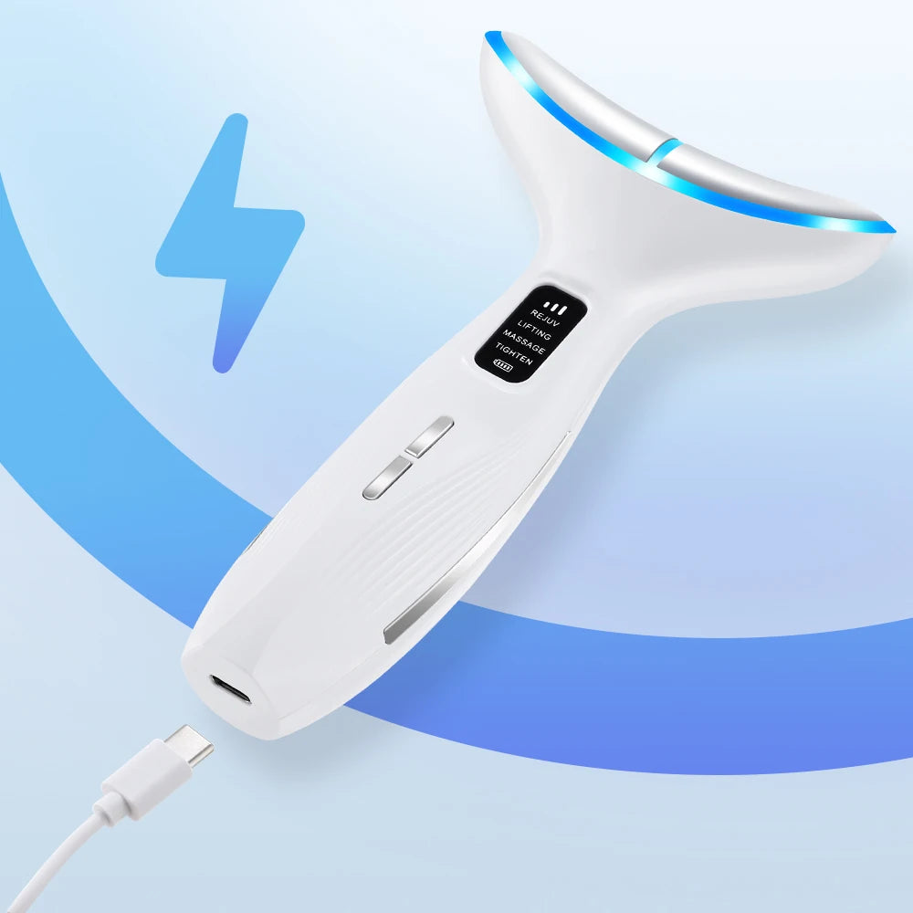 LED Face and Neck Skin Tightening Massage Device - 23