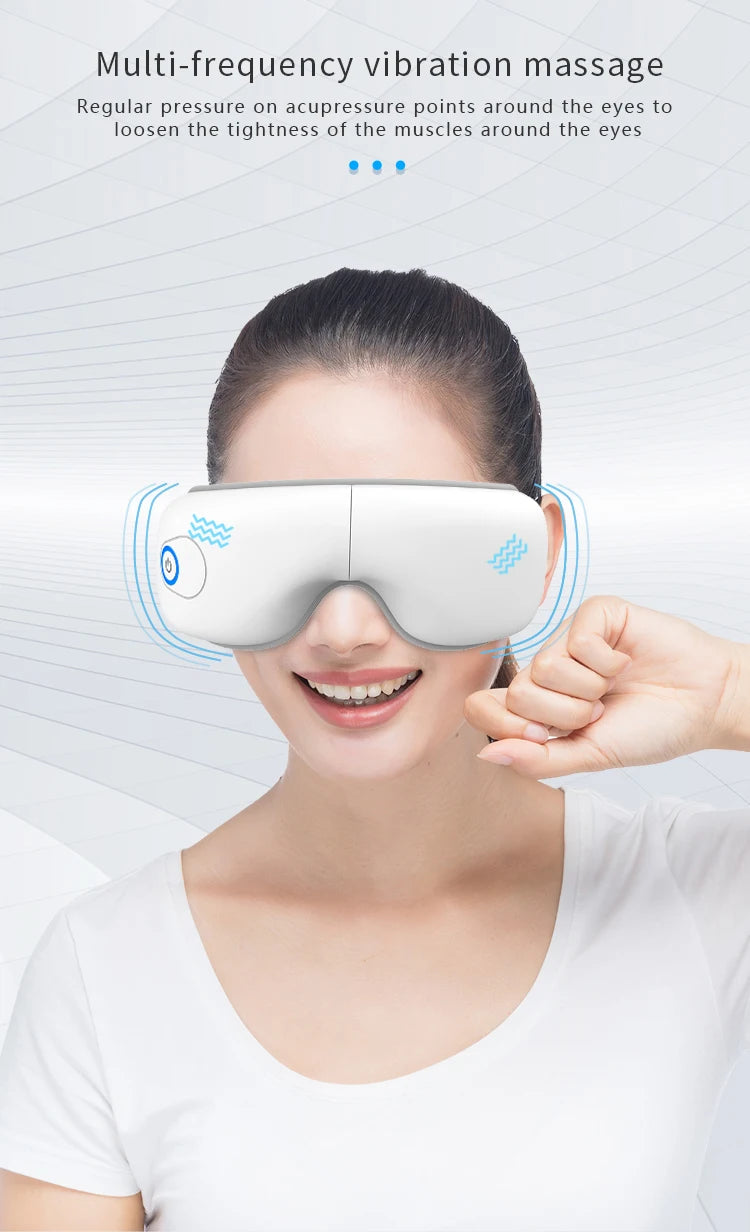 Rechargeable Eye Massager with Air Pressure and Vibration
