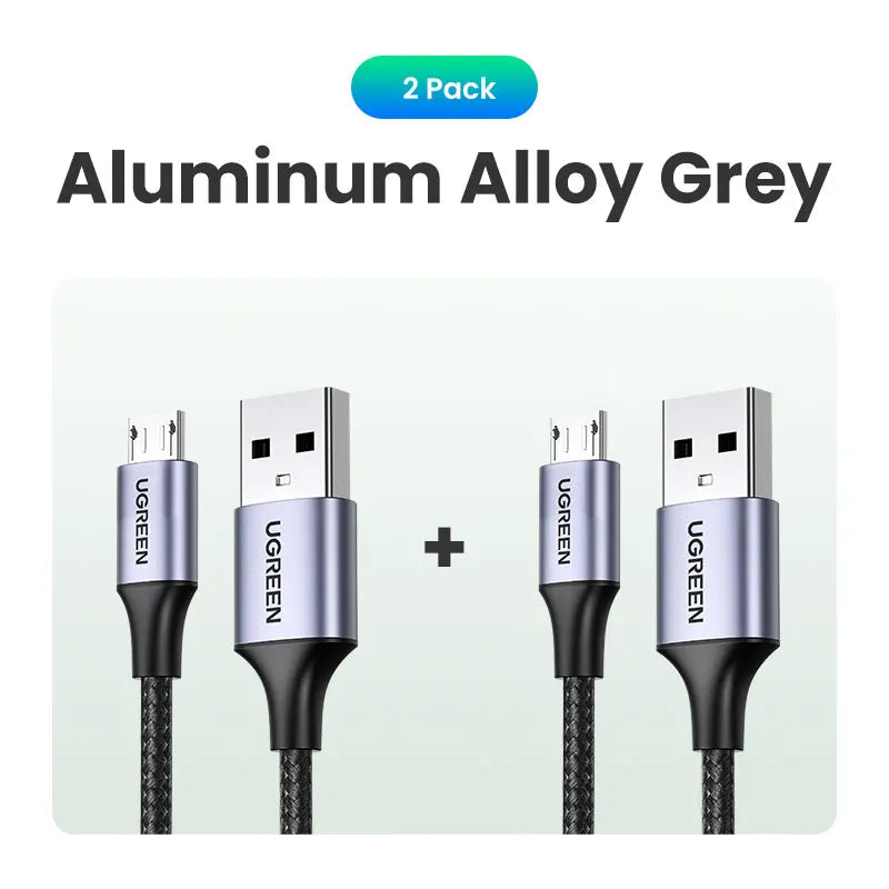 Fast Charging Braided Micro USB Data Cable 1.5m - 23