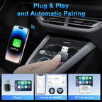 2-in-1 Wired to Wireless CarPlay and Android Auto Adapter Dongle