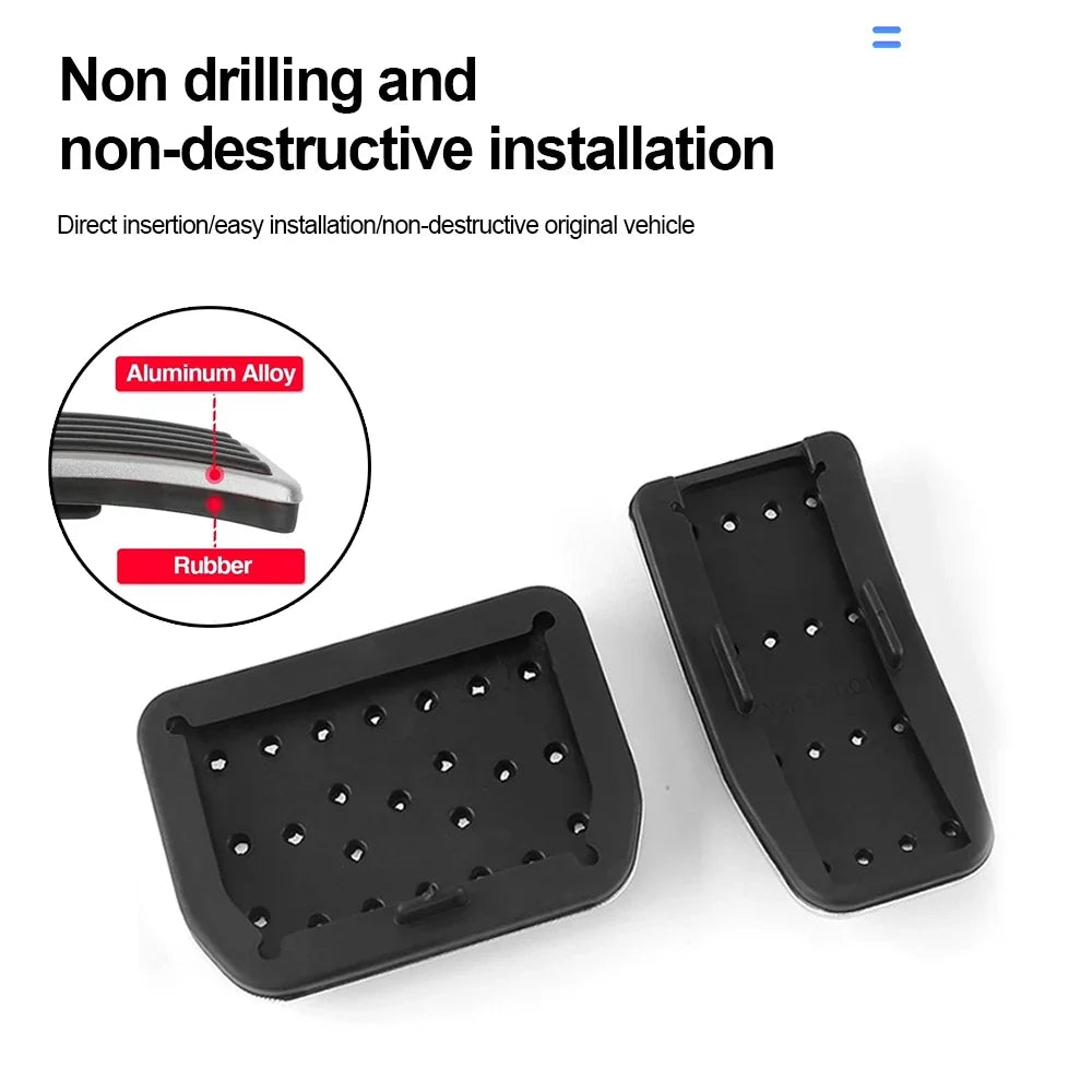 Anti-Slip Aluminum Pedal Cover Set for Tesla Model 3 and Model Y - 2