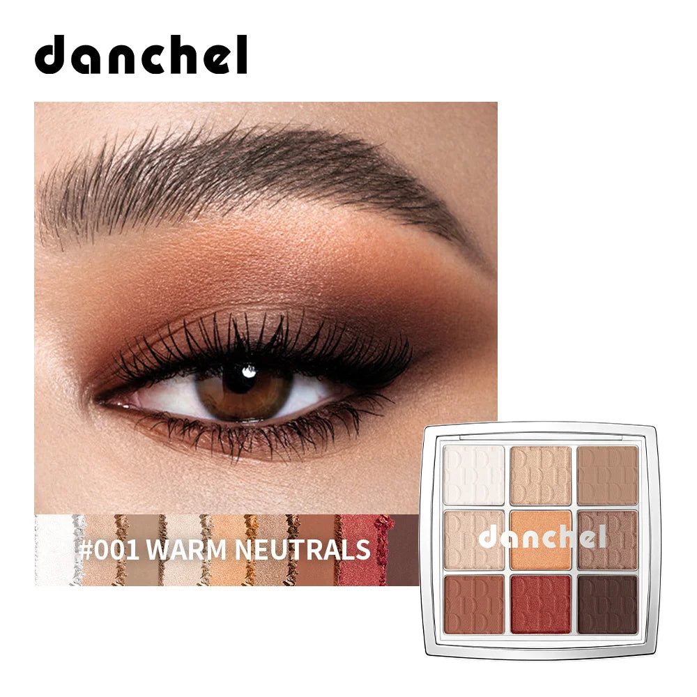 9-Color Professional Matte and Shimmer Eyeshadow Palette - 24