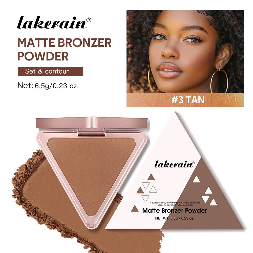 Matte Bronzer Contour Powder for Face Sculpting
