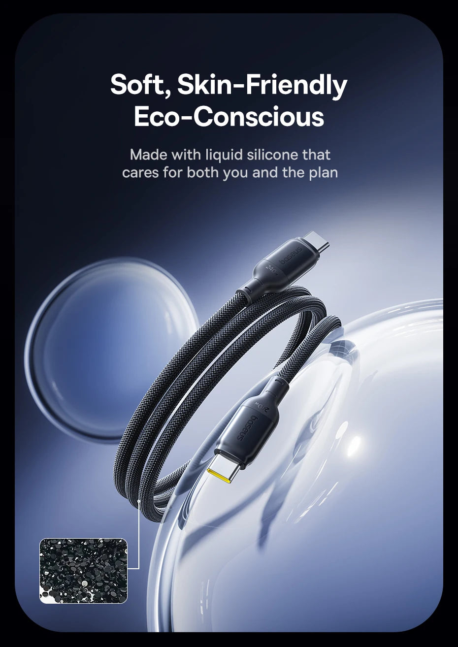 240W USB-C to USB-C Fast Charging and Data Sync Cable
