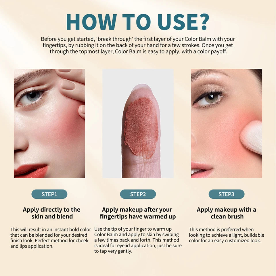 Color Correcting CC Cream and Sunscreen Blush Stick Duo Set