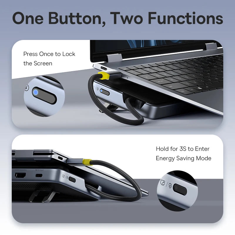 12-in-1 USB-C Triple Display Docking Station with Laptop Stand - 6