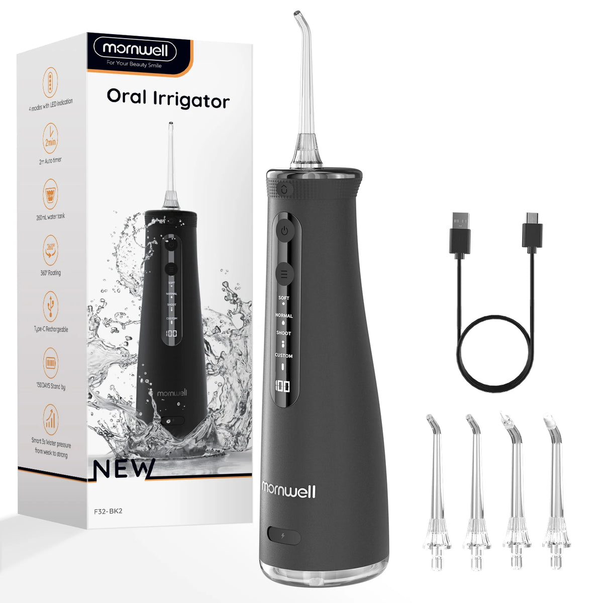 Portable Electric Water Flosser for Teeth Cleaning