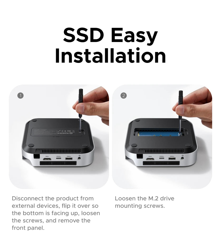 40Gbps Docking Station with M.2 NVMe SSD Case for Mac Mini