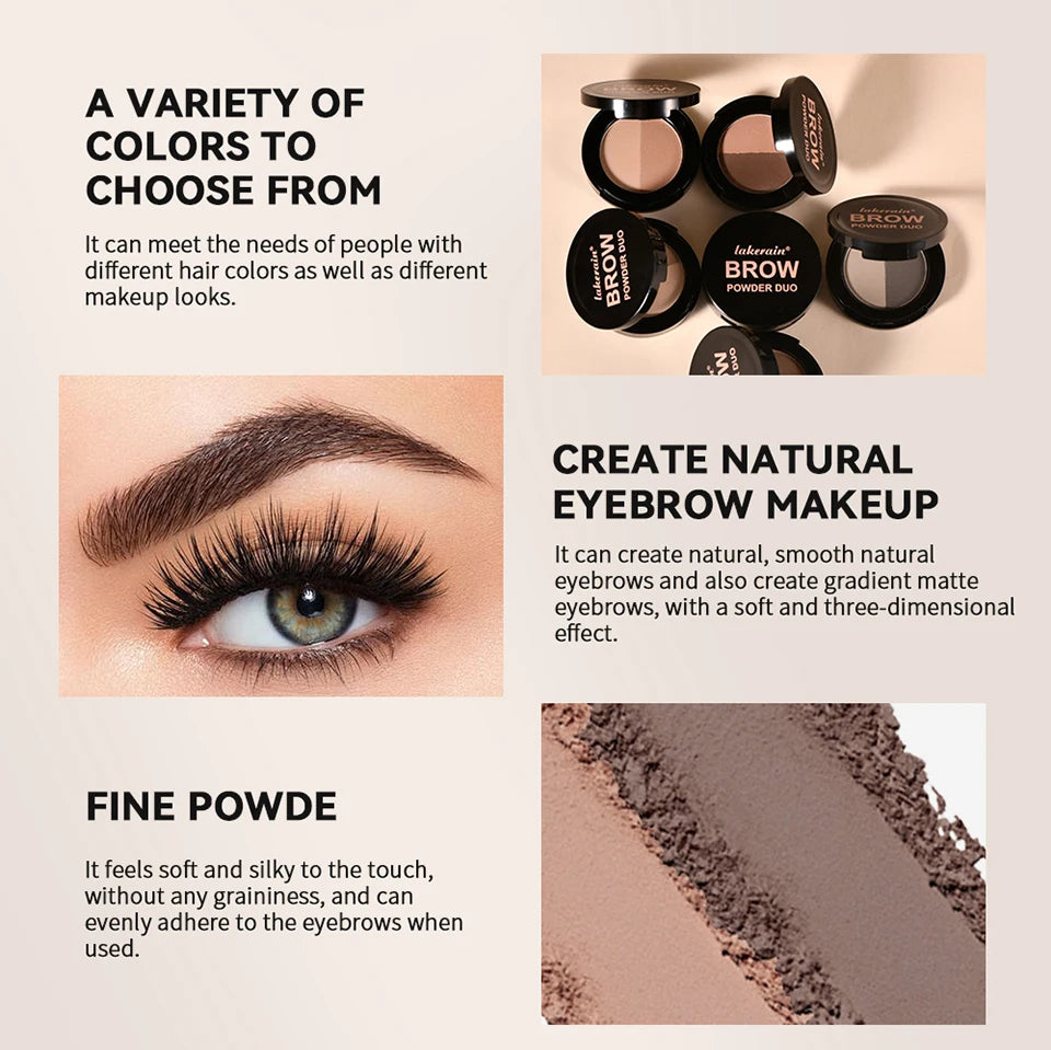 Two-Color Eyebrow Powder Duo for Natural Brows and Contouring - 8