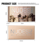 6-Color Matte Eyeshadow Palette with Brush Set