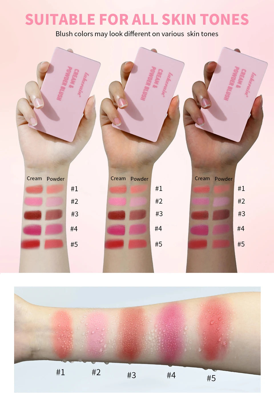 2-in-1 Cream and Powder Blush Palette